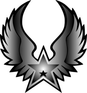 279x299 Rock Star Black Star Clip Art