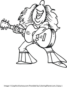 231x300 Free Rockstar Coloring Page 56 From Coloring