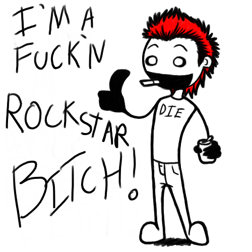 500x500 Fuck'N Rockstar By Arpegiuswolf
