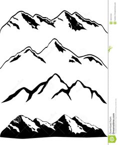 236x288 Rocky Mountains Outline Tattoos