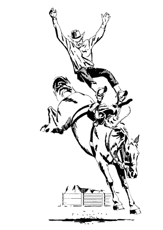 531x750 Coloring Page Rodeo