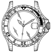 207x214 Watch Design Patent