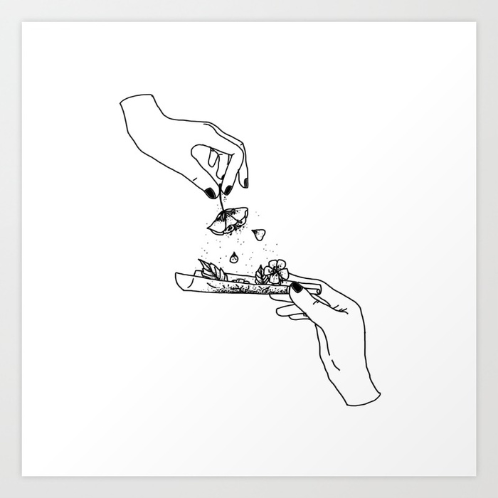 700x700 How To Roll Up Your Sadness Art Print By Bifng Society6