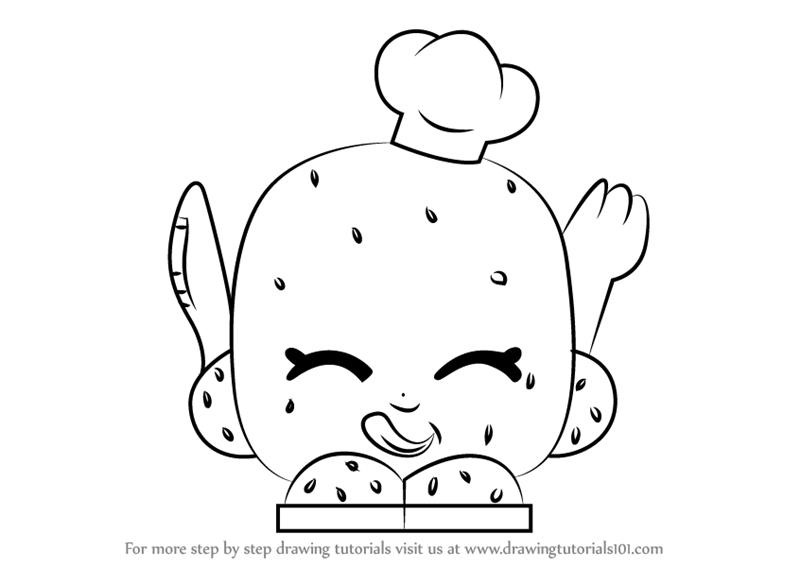 800x567 Learn How To Draw Rolly Roll From Shopkins (Shopkins) Step By Step