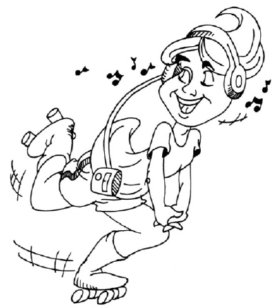 400x447 How To Draw A Cartoon Roller Skater Howstuffworks