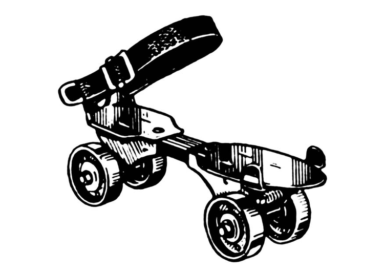 750x531 Coloring Page Roller Skate