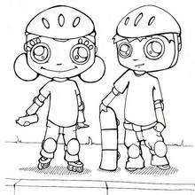 220x220 Roller Skating Coloring Pages