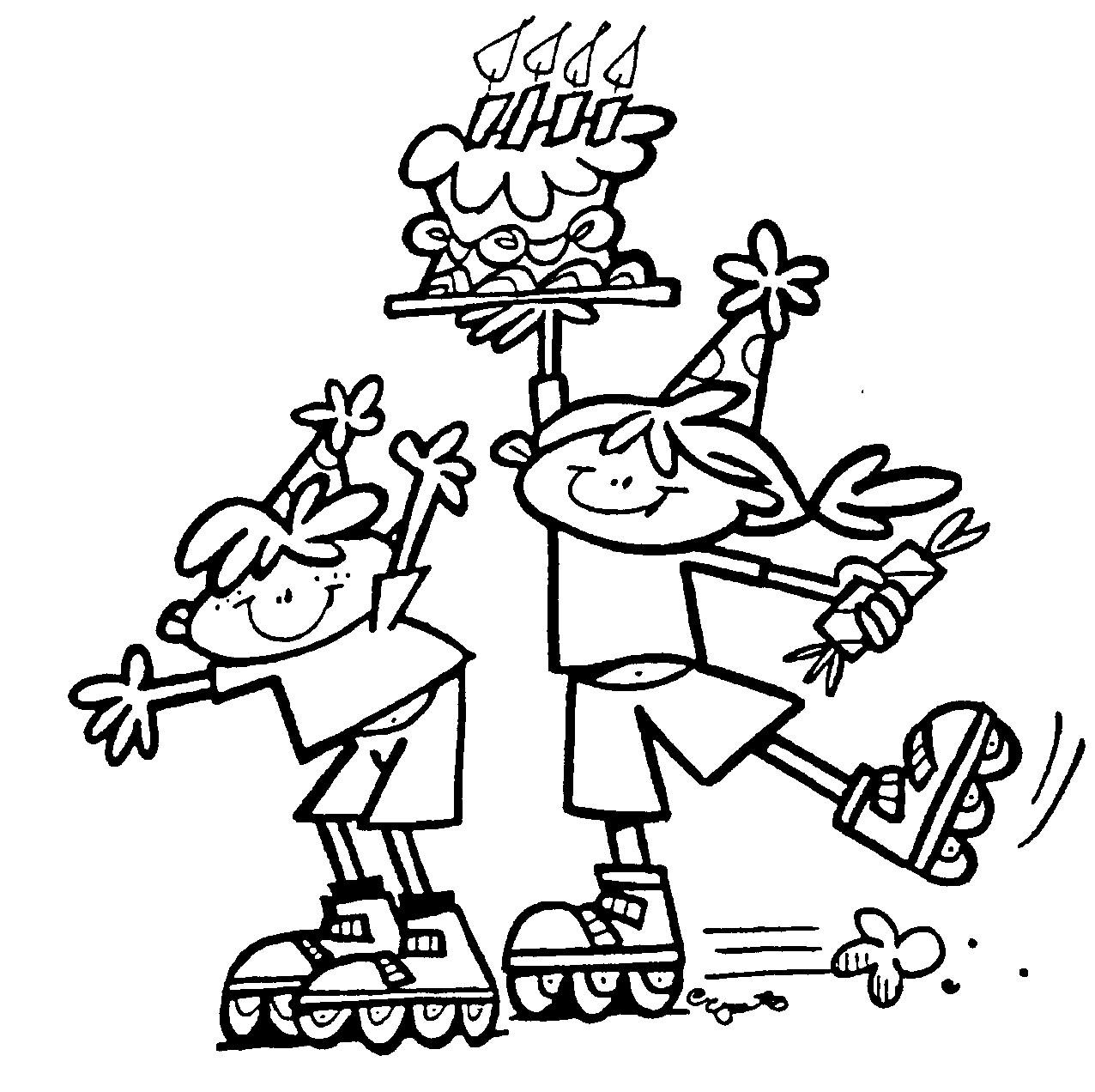 1276x1272 Birthday Cartoon For Roller