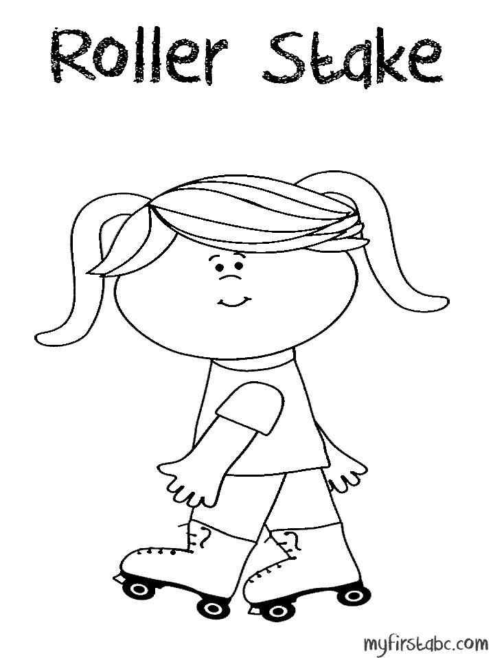 718x958 Roller Skate Coloring Pages
