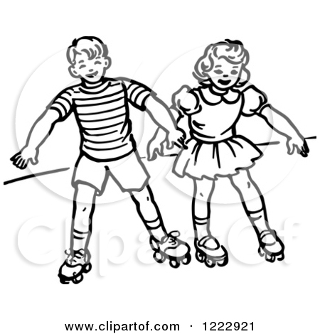 450x470 Roller Skates Black And White Clipart