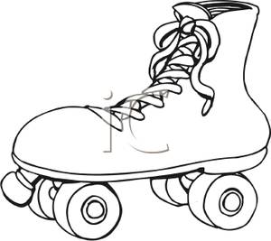 300x267 And White Roller Skate