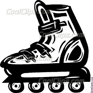 300x300 Roller Blade Vector Clip Art