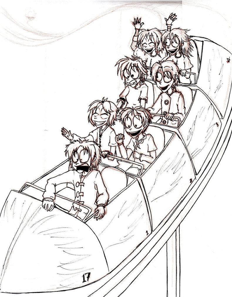 790x1011 Roller Coasters Drawings