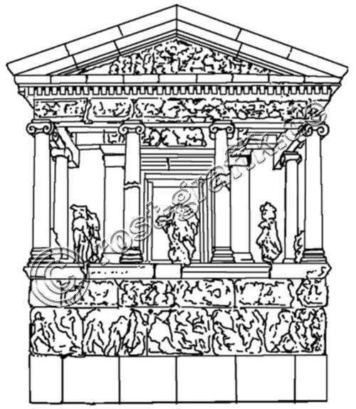 500x575 Clipart Of Architecture Ancient Greece Line Art Detail Classical