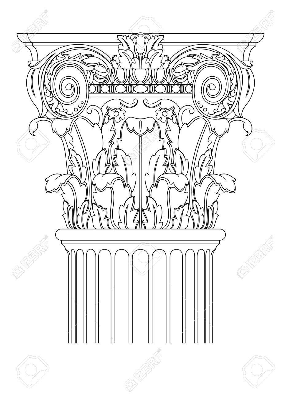 915x1300 Pin Drawn Bulding Architectural Drawing 11. Santissima Annunziatta
