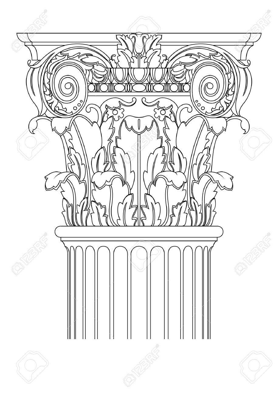 Roman Column Drawing at GetDrawings.com | Free for personal use Roman