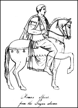 304x421 Picture Of Roman Officer From The Trojan Column. Horseman. Roman