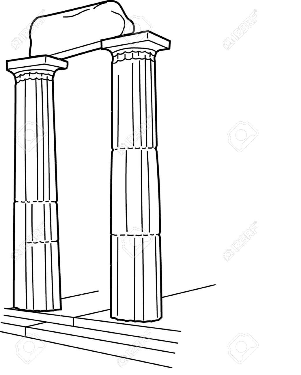 1043x1300 Antique Column Pillar Royalty Free Cliparts, Vectors, And Stock