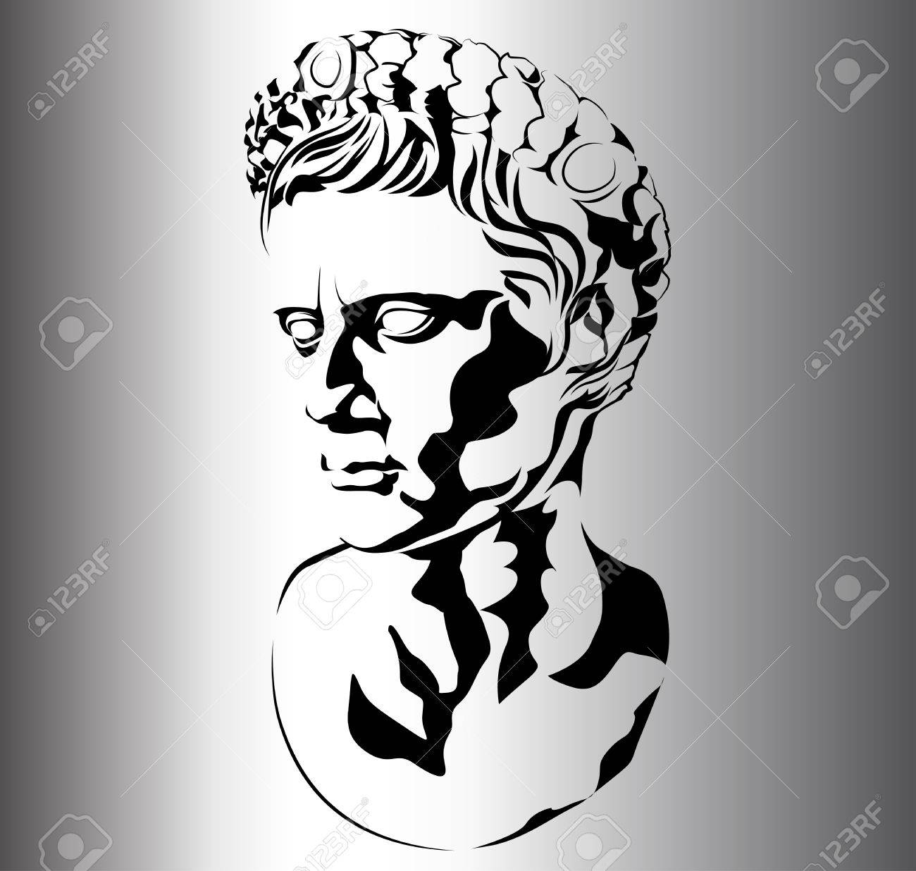 1300x1237 Roman Sculpture Of Augustus Royalty Free Cliparts, Vectors,