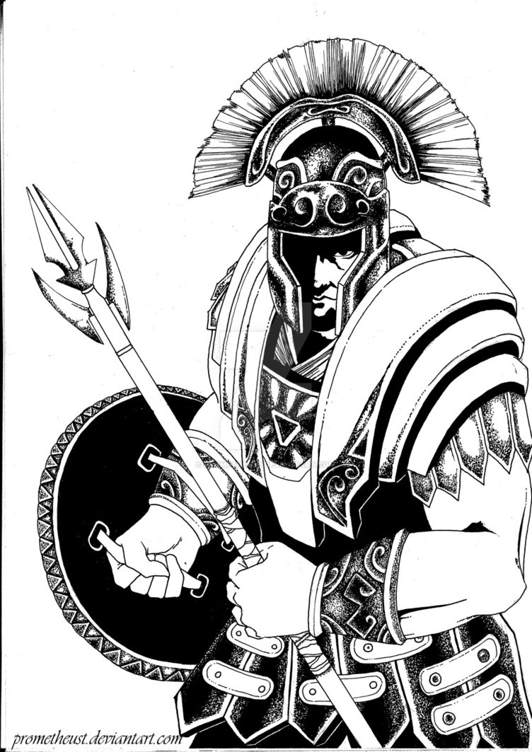 752x1063 Roman Soldier By Prometheust