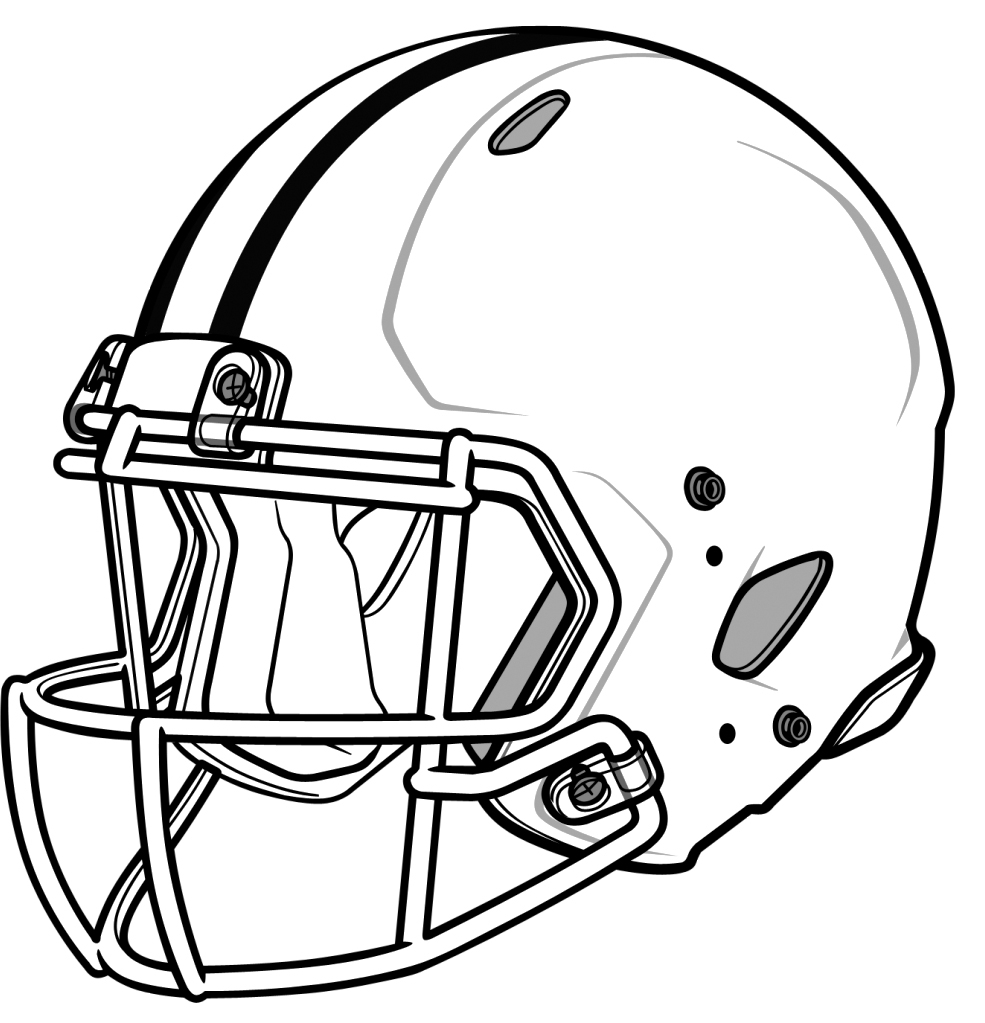 985x1023 Drawing Of A Helmet How To Draw A Football Helmet