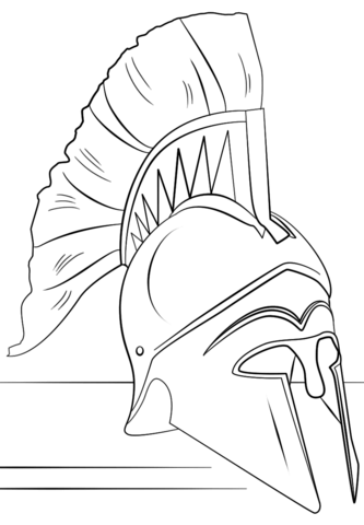 333x480 Roman Soldier Helmet Coloring Page Free Printable Coloring Pages
