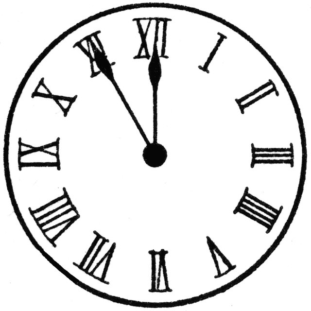 640x640 Clock 1150 Clipart Etc