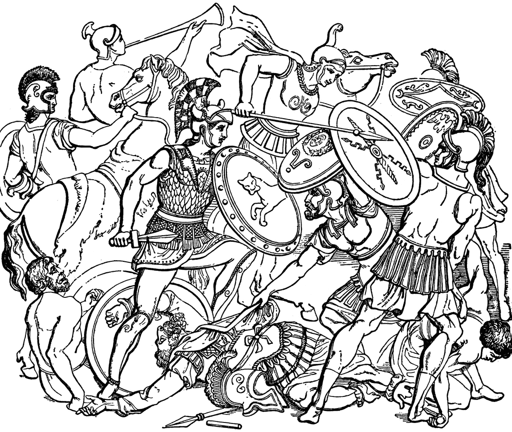 1024x863 Roman Battle Clipart Etc