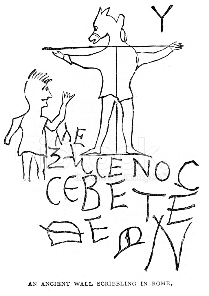 722x1024 Ancient Roman Graffiti Stock Vector