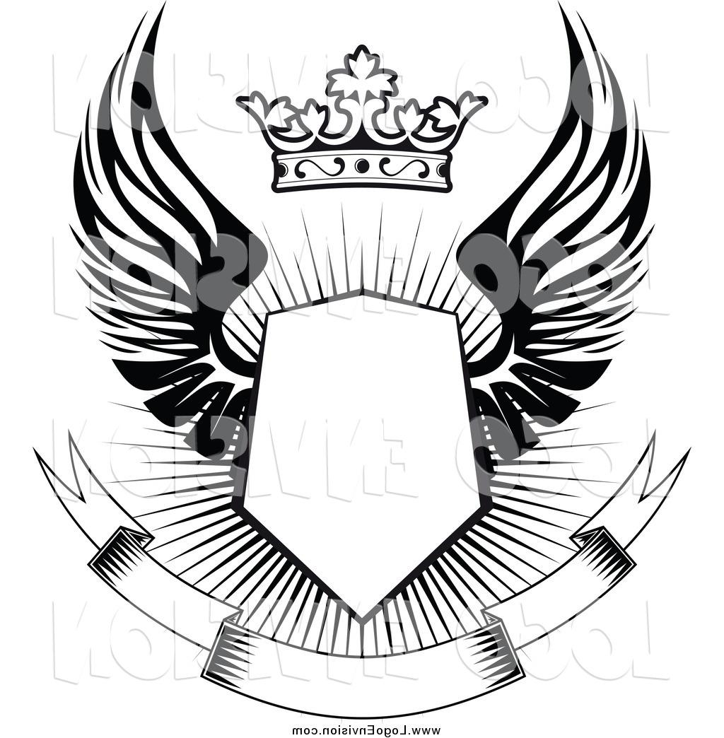 1024x1044 Hd Wings Shield On Roman Vector Library
