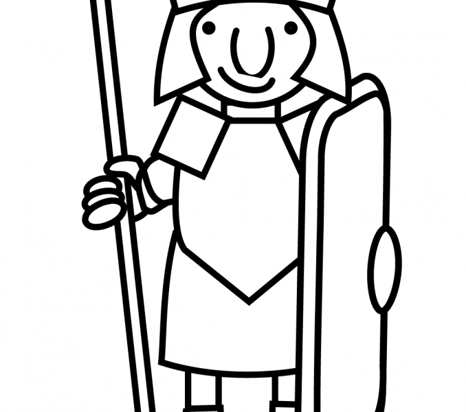 678x600 Roman Soldier Coloring Page Kids Coloring