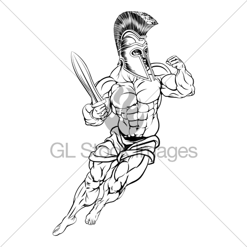 500x500 Roman Warrior Gl Stock Images