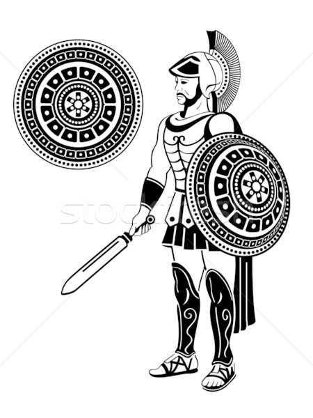 450x600 Roman Warrior Vector Illustration Sahua ( 1235115) Stockfresh