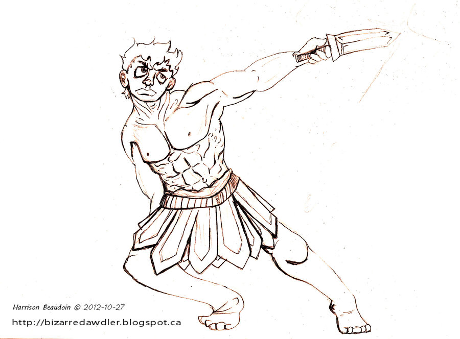 900x664 The Roman Warrior By Bizarredawdler