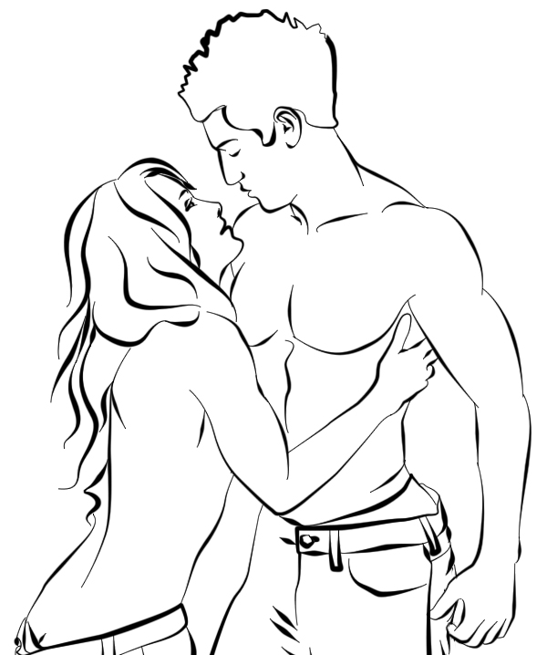 600x718 Romantic Couple By Gidgetmj