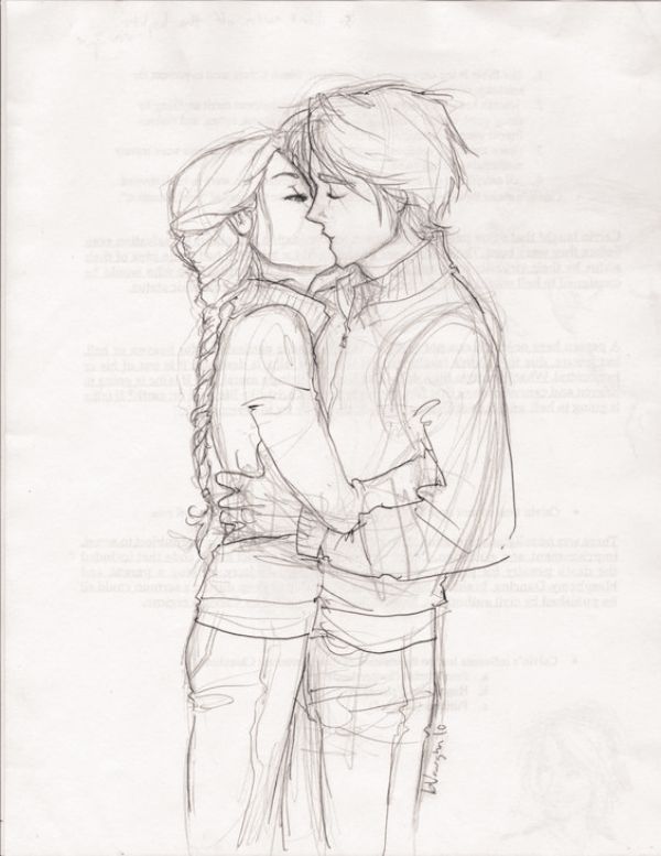 600x777 40 Romantic Couple Pencil Sketches And Drawings Romantic Couples