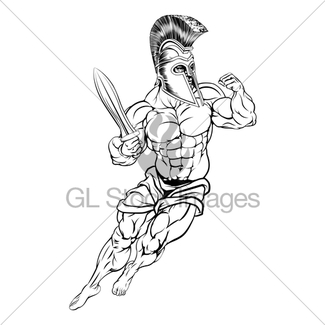 325x325 Roman Warrior On Colosseum Background Gl Stock Images