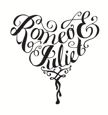 360x383 Romeo And Juliet By Kelly Thorn Type Typography