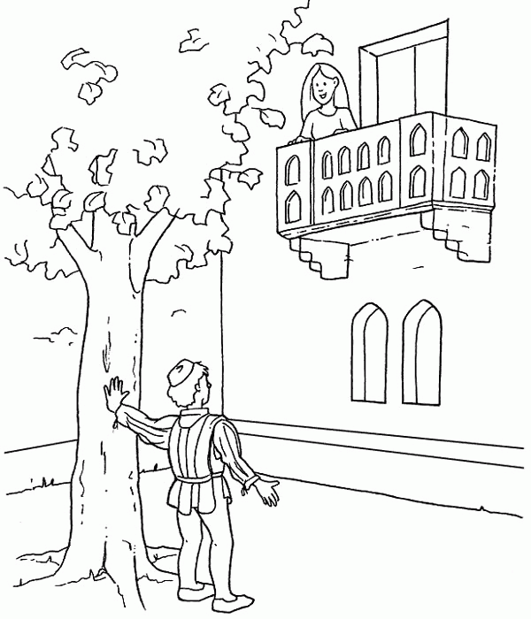 Romeo Juliet Coloring Pages 3