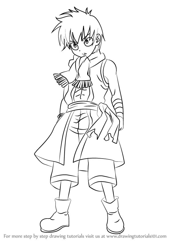 598x844 Learn How To Draw Romeo Conbolt From Fairy Tail (Fairy Tail) Step