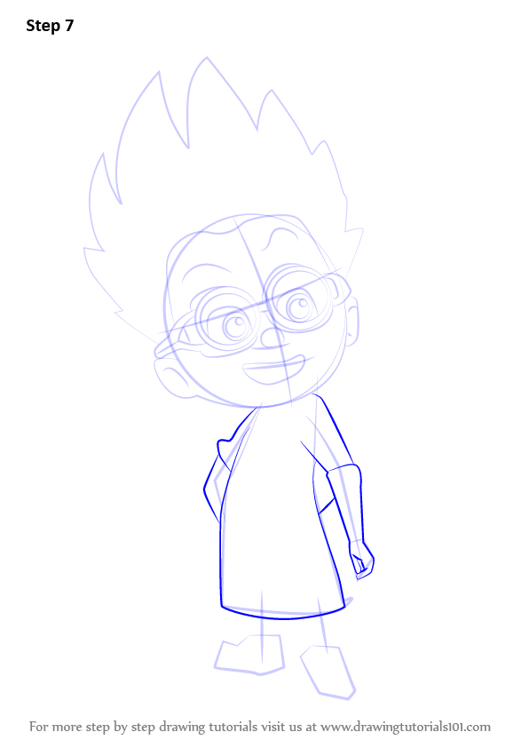 596x842 Learn How To Draw Romeo From Pj Masks (Pj Masks) Step By Step