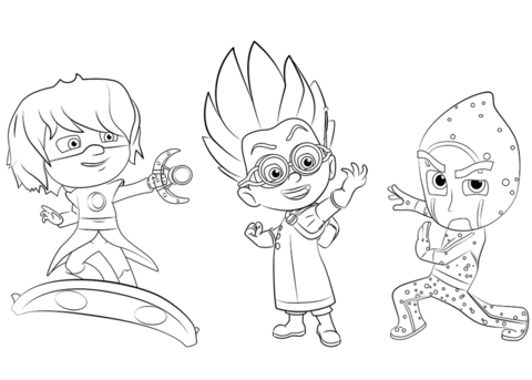 480x343 Luna Girl, Romeo And Night Ninja Coloring Page Free Printable