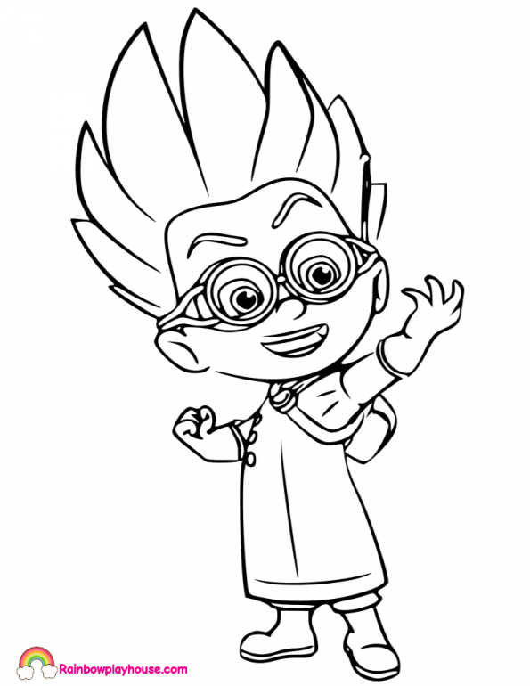 595x770 Pj Mask Romeo Coloring Page