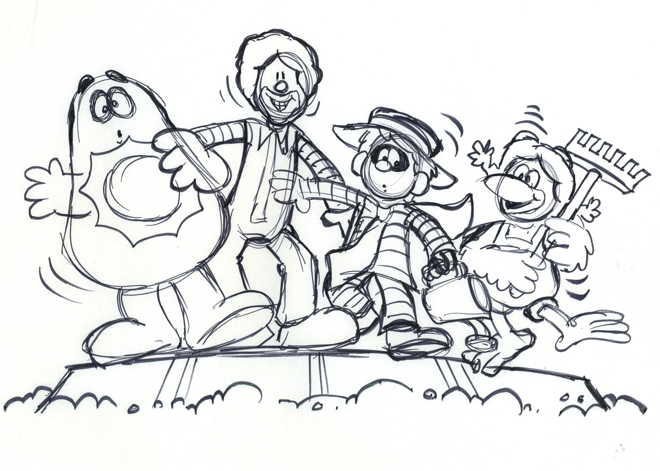 2100x1500 Rough Storyboard Drawing For An International Commercial Called