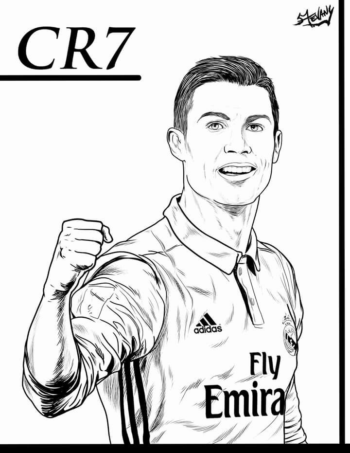 469 Cartoon Ronaldo Coloring Pages for Kids