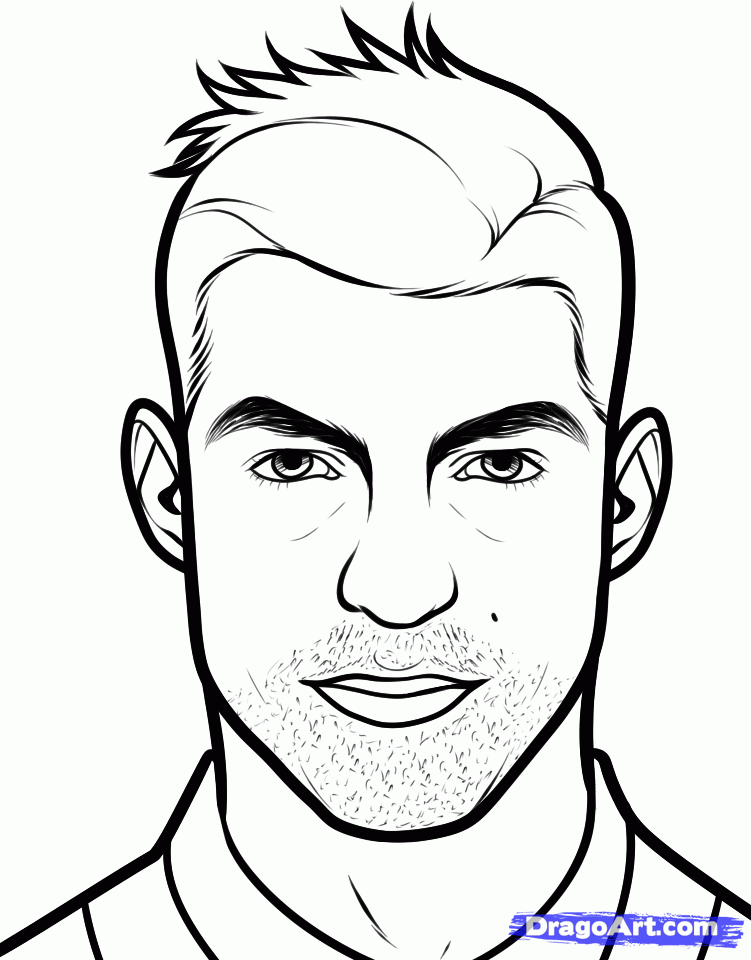 Ronaldo Cartoon Drawing at GetDrawings | Free download