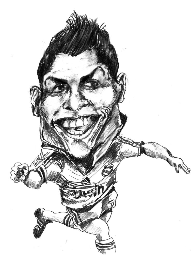 Ronaldo Cartoon Drawing at GetDrawings | Free download