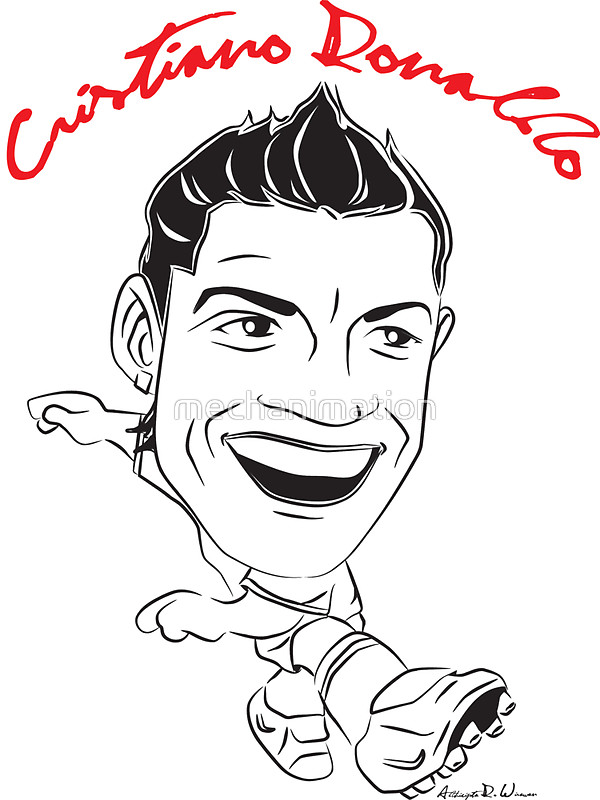 Ronaldo Cartoon Drawing at GetDrawings | Free download