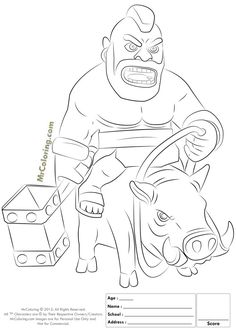 236x333 How To Draw Clash Of Clans Barbarian Step 14 Crafts
