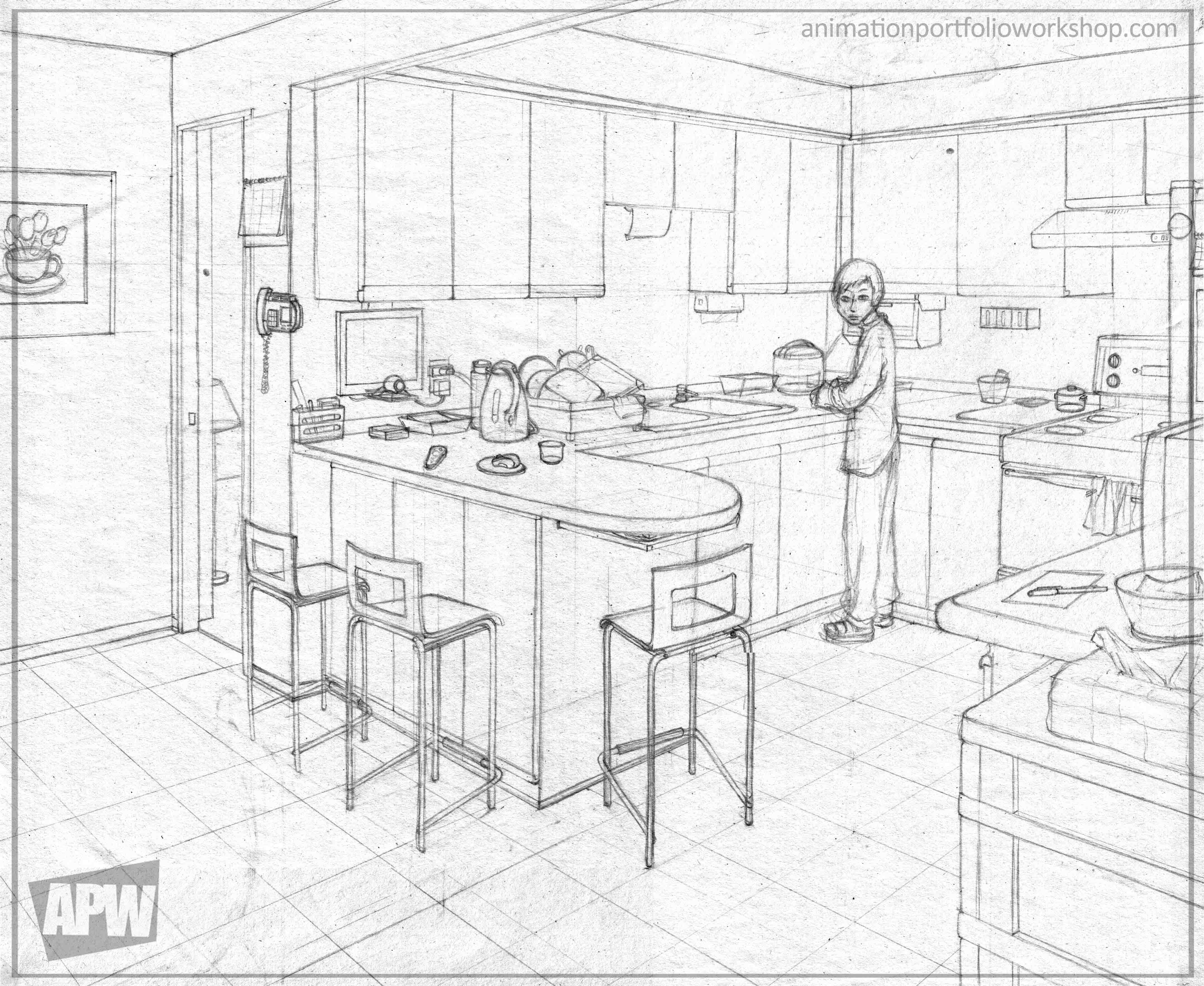 4312x3531 Iris Ma's 2007 Room Drawing. Apw Room Drawings Iris